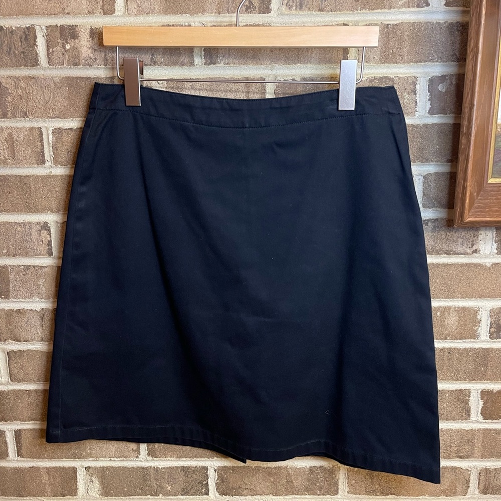 Black Lands’ End twill skirt